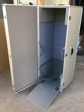 美容機器収納特注大型アルミケース　